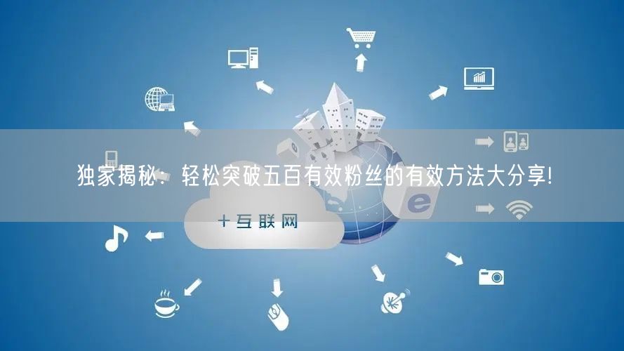 独家揭秘：轻松突破五百有效粉丝的有效方法大分享!